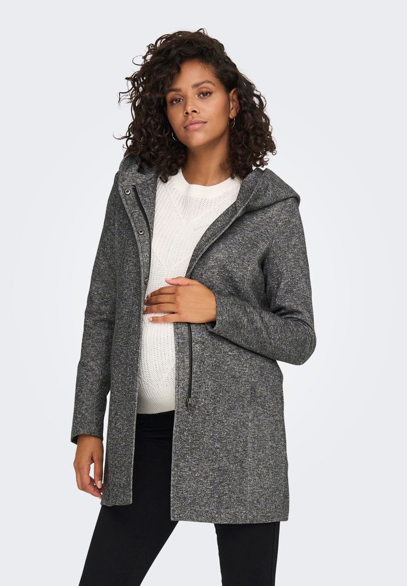ONLY MATERNITY OLMSEDONA - Klasisks mētelis - dark grey melange