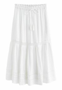 TIERED  REGULAR FIT - Maxi szoknya - white