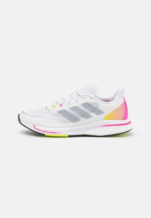 SUPERNOVA + - Neutrala löparskor - footwear white/halo silver/scream pink