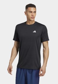 adidas Performance - TRAIN ESSENTIALS T-SHIRT - Sport T-Shirt - black   white Thumbnail-Bild 1