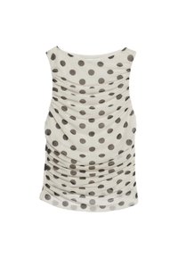 POLKA DOT REGULAR FIT SLEEVELESS  - Blusa - ivory