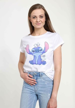 LILO & STITCH CUTE DUCKS - T-shirt imprimé - white