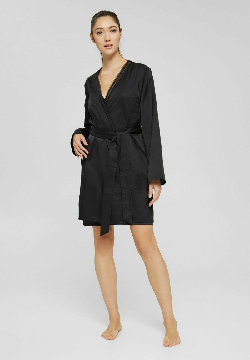 Damen Nachthemden | Esprit Bademantel black/schwarz - DU27853 Damen Nachthemden | Esprit Bademantel black/schwarz - DU27853