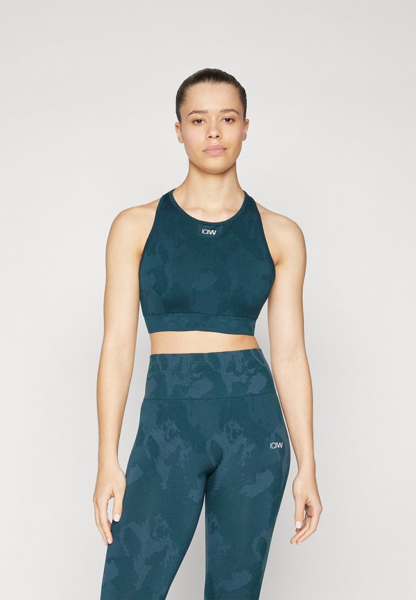 SEAMLESS BRA - Sport-BH mit mittlerer Stützkraft - dark teal