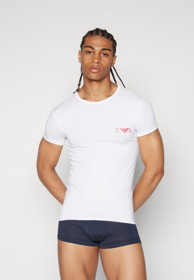 Emporio Armani 2 PACK CREW NECK - Caraco - bianco marine/white marine