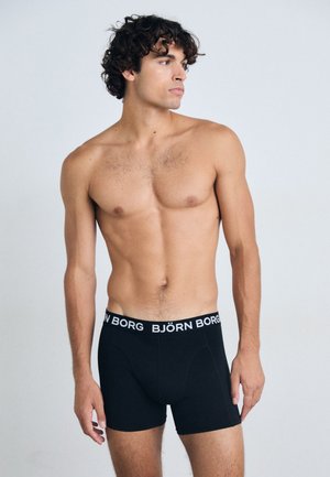 STRETCH BOXER 7PACK + WASH BAG GIFT SET - Παντελόνι - black