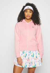 Lacoste Sport HOODED  - Majica s kapuljačom i patentnim zatvaračem - waterlily
