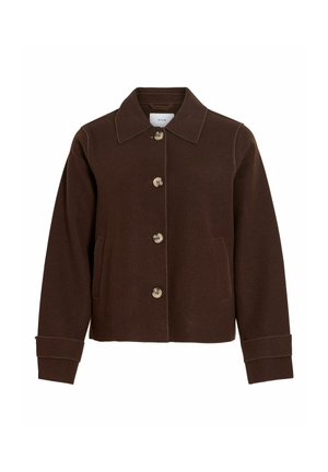 VILA, JACKET VIJUICE BUTTONED - Veste légère - coffee bean