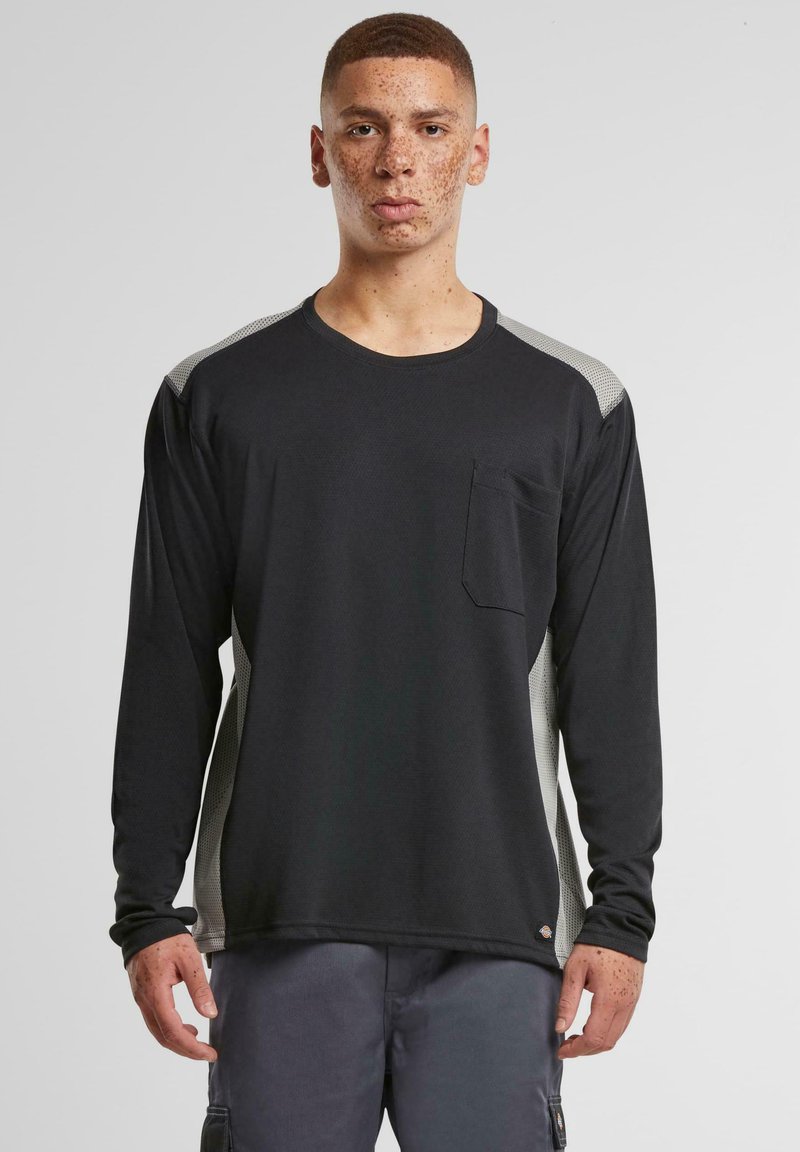 Dickies WORKWEAR PERFORMANCE TEMP - Top s dlouhým rukávem - black knit