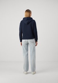 Tommy Jeans LOGO DRAWCORD HOODIE - Felpa - dark night navy