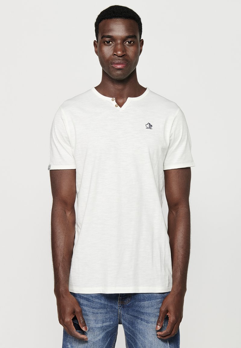 Koroshi SHORT SLEEVE - Jednoduché tričko - crudo off white