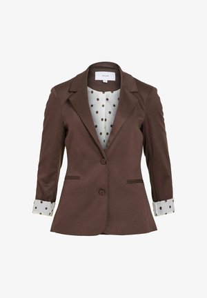 VILA, BLAZER VISAGA JERSEY - Blazer - coffee bean