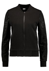 Urban Classics Felpa con zip - black