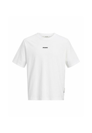 Jack & Jones, JCOCLUB BACK SCRIPT TEE SS CREW NECK SN - Μπλουζάκι με στάμπα - bright white