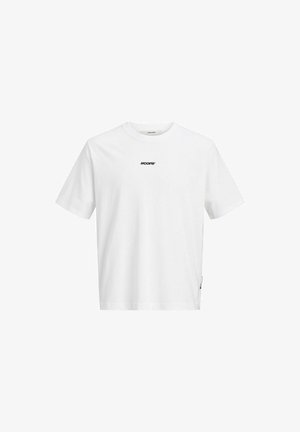 Jack & Jones, JCOCLUB BACK SCRIPT TEE SS CREW NECK SN - Μπλουζάκι με στάμπα - bright white