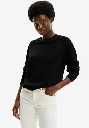 TEXTURED  - Pullover - black