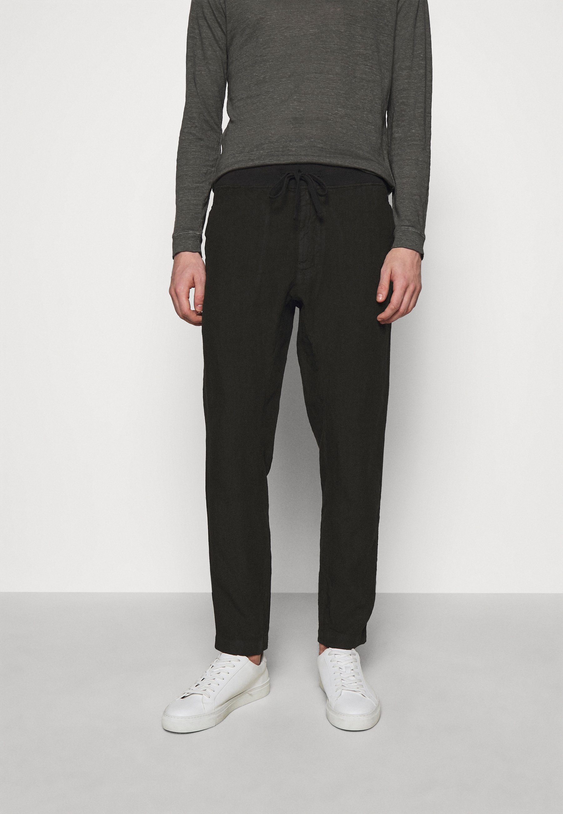 120% Lino TROUSERS - Pantaloni - black/nero - Zalando.it