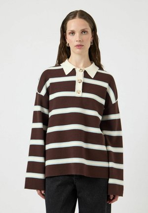 YASISABELL - Striktrøje - chocolate brown