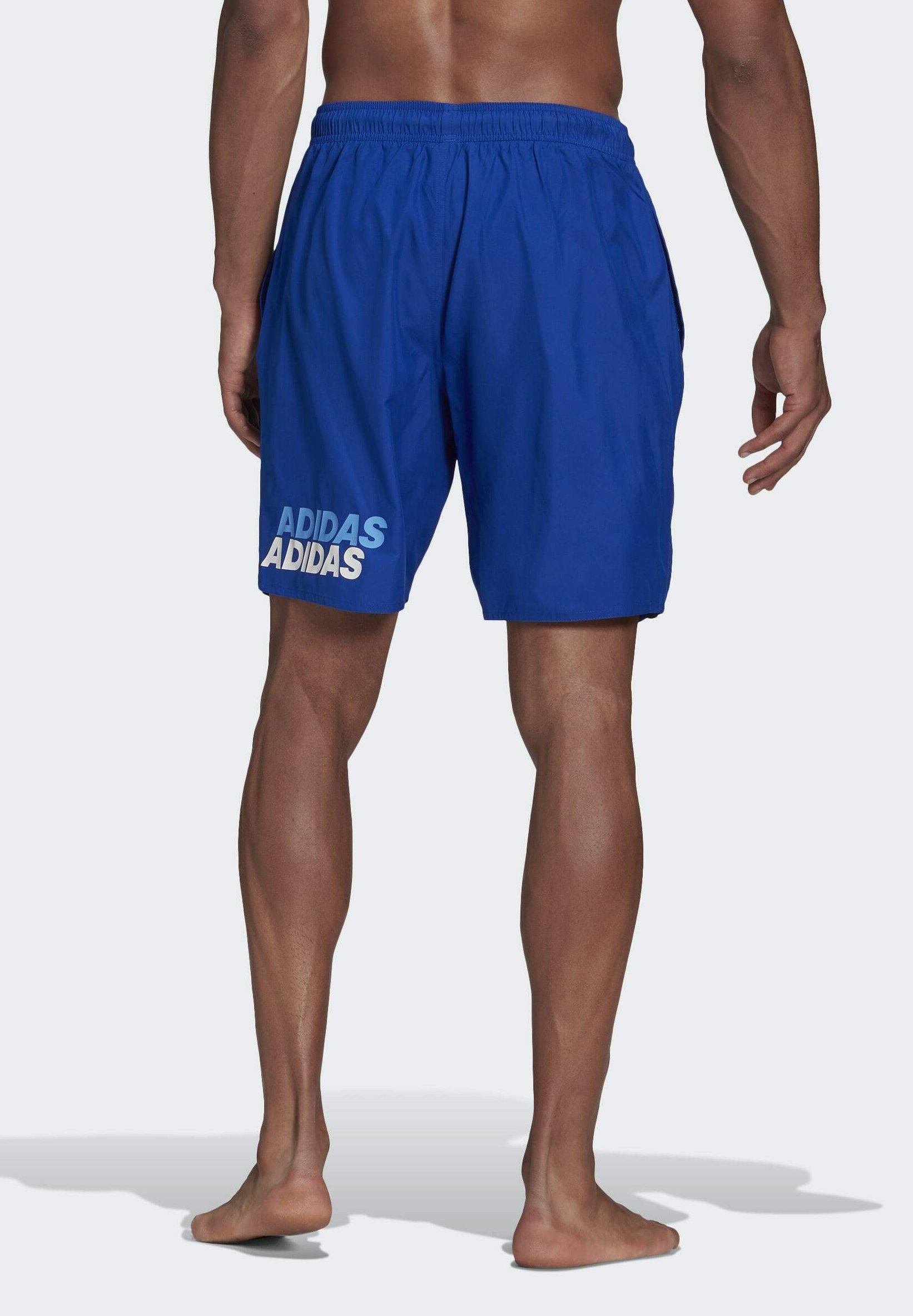 adidas Performance CLASSIC-LENGTH ADIDAS WORDING SWIM SHORTS - Shorts da  mare - blue/blu - Zalando.it