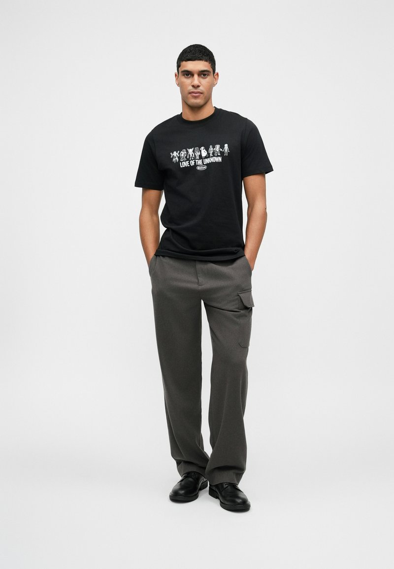 Mads Nørgaard UNKNOWN FRODE TEE - T-shirt med print - black/svart 