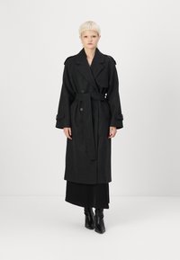 ONLY ONLDEAR TRILLION BELT - Klasický kabát - dark grey