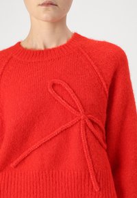 American Eagle CROPPED CREW BOW NOVELTY - Pulover - cherry