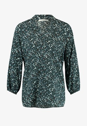 Long sleeved top - blau druck