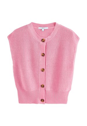 REGULAR FIT - BUTTON THROUGH  - Waistcoat - pink