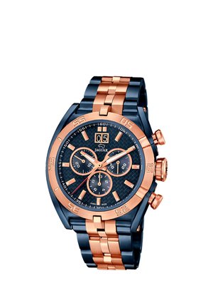 MIT EDELSTAHLARMBAND - Montre à aiguilles - blau rose gold-coloured