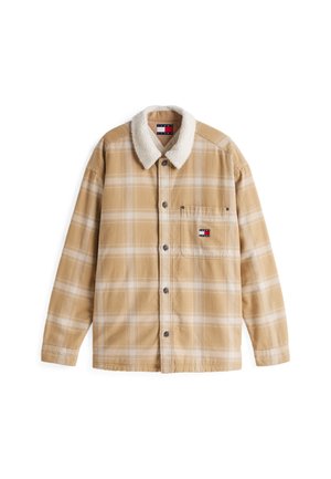 Tommy Jeans CHECK MIX - Light jacket - relic tan