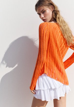 PULL&BEAR, Striktrøje - orange