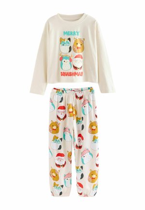 REGULAR FIT - SQUISHMALLOW CHRISTMAS JOGGER SET - Pijamale - ecru aop