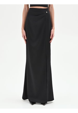 EFFETTO PORTAFOGLIO - Jupe longue - black