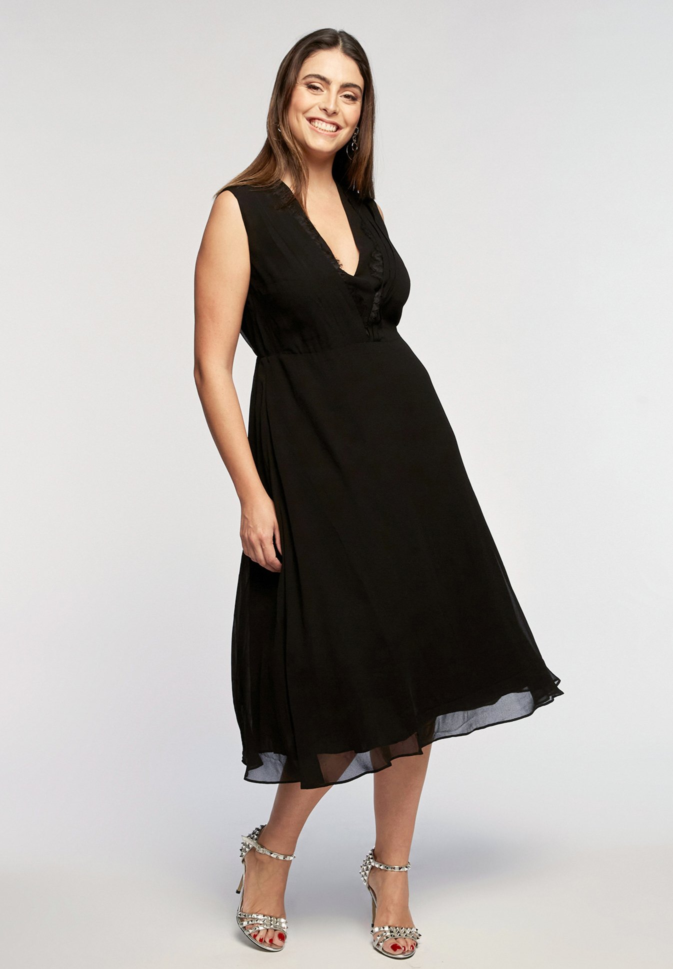 Fiorella Rubino GEORGETTE - Vestito estivo - nero - Zalando.it