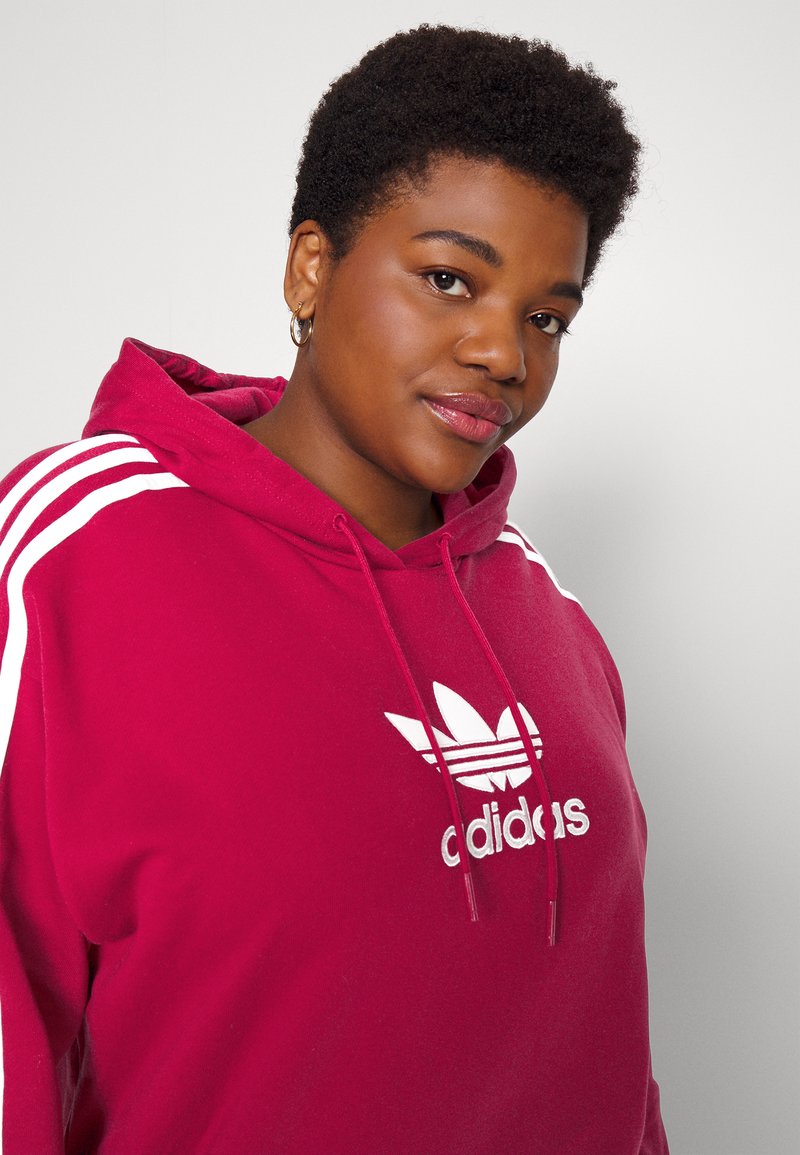 adidas pink trefoil hoodie