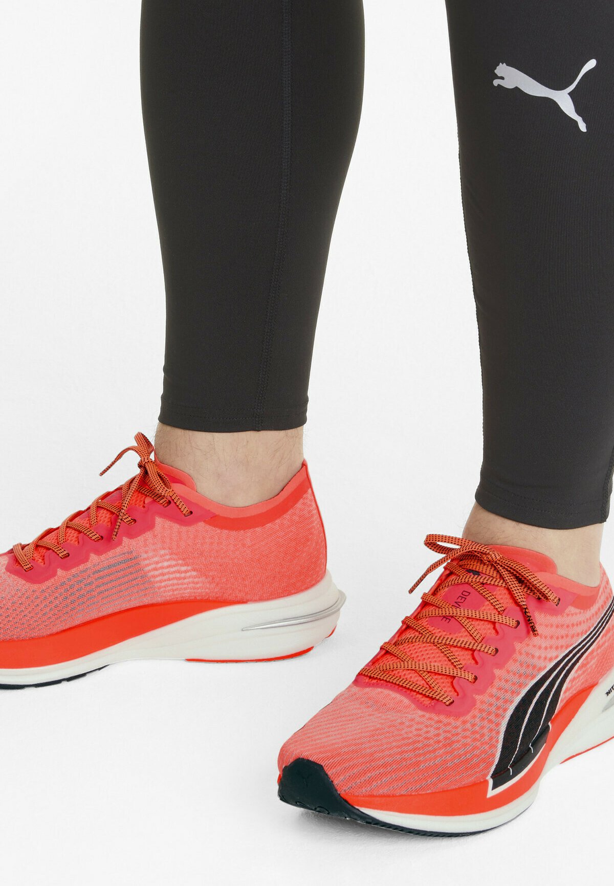 Puma DEVIATE NITRO - Sneakers basse - lava blast-puma black/arancione -  Zalando.it
