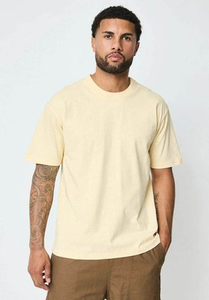FRILIVIN UNI À COL ROND - T-shirt basique - beige