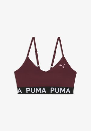 Lengvai krūtinę prilaikanti sportinė liemenėlė - ruby shimmer