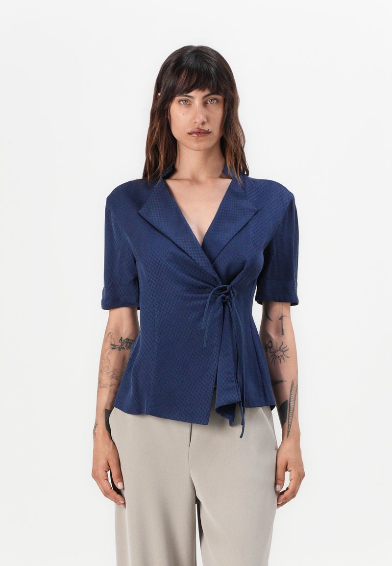 Emporio Armani Blouse koningsblauw Emporio Armani Blouse koningsblauw