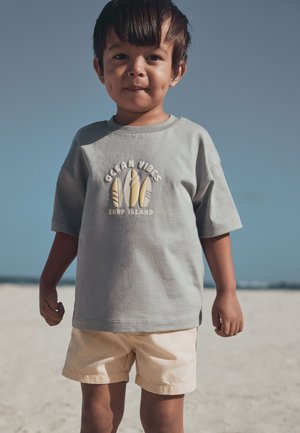 Next, REGULAR FIT - SHORT SLEEVE GRAPHIC T-SHIRT  . - T-shirt print - grey ocean vibes