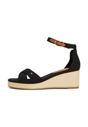 Tommy Hilfiger Sandaler m/ kilehæl - black