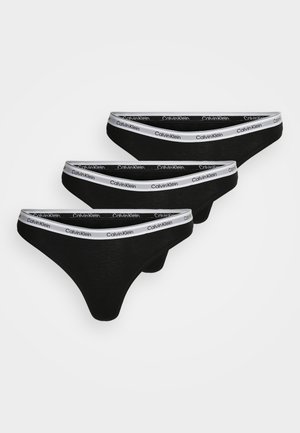 THONG MODERN LOGO 3 PACK  - String - schwarz