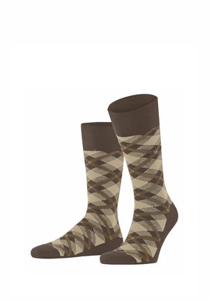 Burlington, TARTAN SOCKEN - Socken - brown tan