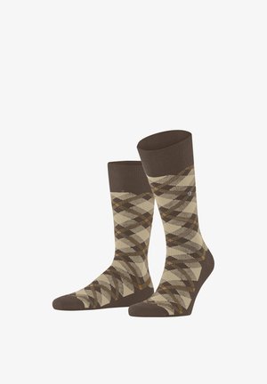 Burlington, TARTAN SOCKEN - Socken - brown tan