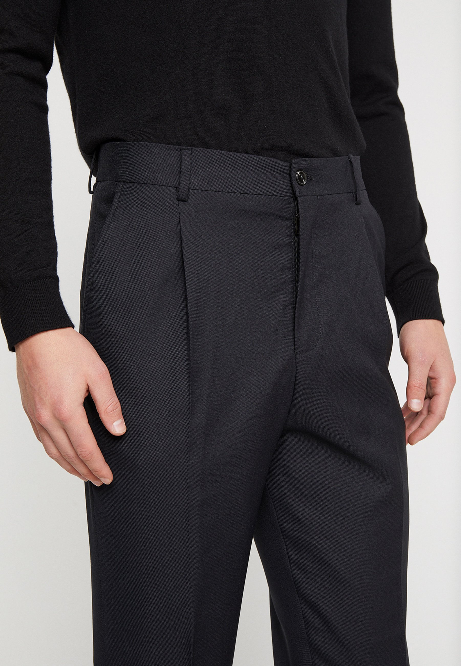 JPRPHILIP HIGH WAIST TROUSER Dressbukse black JPRPHILIP HIGH WAIST TROUSER Dressbukse black
