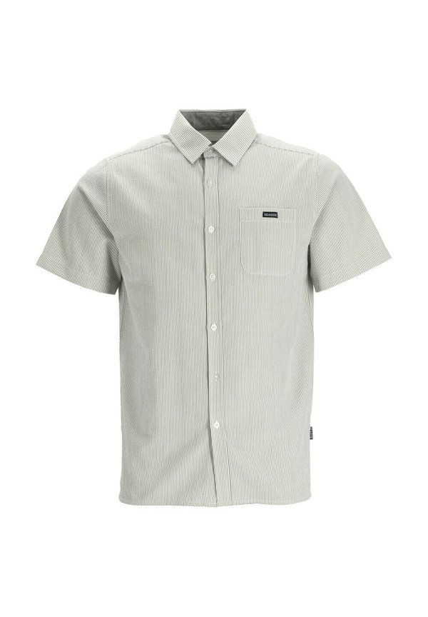 COOS BAY - Hemd - olive stripe