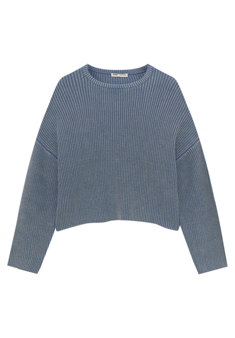 PULL&BEAR PURL Strickpullover blue denim Zalando.at