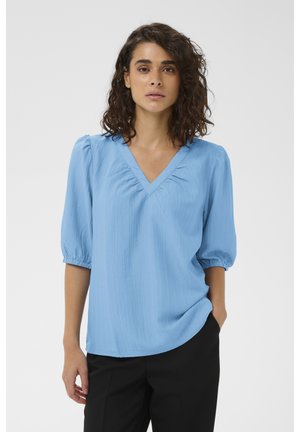 Kaffe KAPAULINA V-NECK - Blúz - forever blue cc