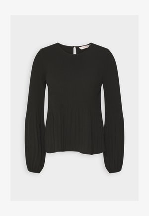 ONLY ONLMULAN PLISSE - Bluză - black