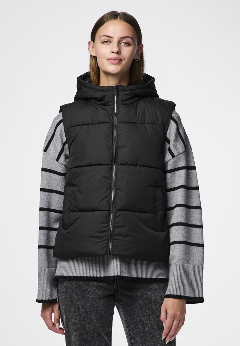 Pieces PCBEE PUFFER VEST - Brezrokavnik - black